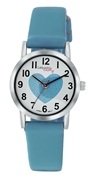 Little Miss Lovely horloge met blauwe PU leren band (1036212)