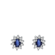 Zilveren oorbellen met sapphire zirkonia (1036595)