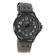 Regal Armbanduhr für Jungen mit einem grauen Lederband (1037100)