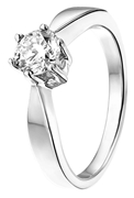 Witgouden  solitair ring met diamant (0,70ct.) (1037208)