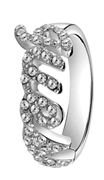 Guess rhodiumplated ring (1037456)