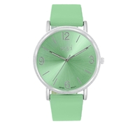 Regal horloge Slimline met groene band (1037964)