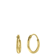 Silberne Ohrringe, vergoldet, 10 mm (1041400)