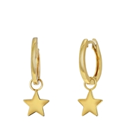 Ohrringe, 925 Silber, vergoldet, Stern der Galaxis (1041591)