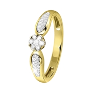 Ring, 585 Gelbgold, mit Diamant (1042034)