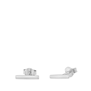 Zilveren oorbellen rhodiumplated bar (1042074)