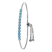 Zilveren tennisarmband kristal aquamarine (1042266)