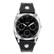 Regal Armbanduhr für Jungen mit schwarzem PU-Lederarmband (1042271)