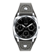 Regal Armbanduhr für Jungen mit grauem PU-Lederarmband (1042278)