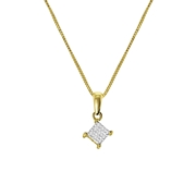 Halskette, 585 Gelbgold, mit Diamant 0,04 kt (1043138)