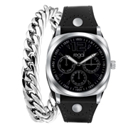 Set mit Armband und Regal-Armbanduhr aus Edelstahl (1043193)