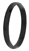 Gerecycleerd stalen armband bangle blackplated (1043345)
