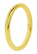 Gerecycled stalen ring goldplated (1043407)