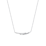 Zilveren ketting met hanger zirkonia (1043683)