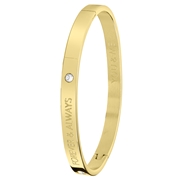 Guess stalen armband bangle goldplated Forever (1043906)