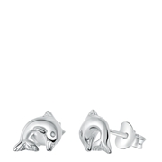 Zilveren kinderoorbellen dolfijn (1044217)