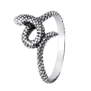 Zilveren ring slang Bali (1047457)