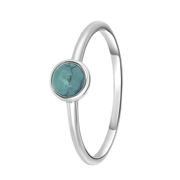 Zilveren ring rond turquoise Bali (1048037)