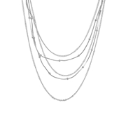 Byoux multi zilverkleurige ketting (1048257)