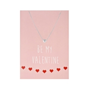 Byoux-Kette mit Karte „be my Valentine