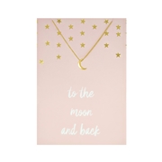 Byoux ketting met kaart 'to the moon and back' (1048458)