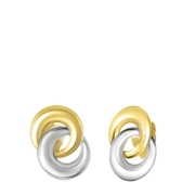 14 Karaat gouden bicolor oorbellen (1048498)