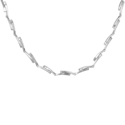 Silberkette, matt/glänzend, mit Zirkonia (1048551)