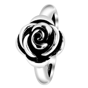 Zilveren ring roos Bali (1048802)
