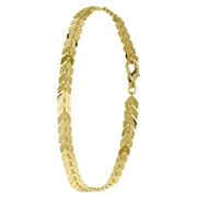 Byoux goudkleurige enkelband v-vorm (1048900)