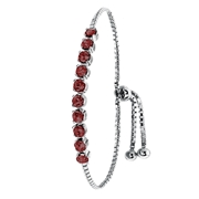 Zilveren tennisarmband kristal ruby (1048943)