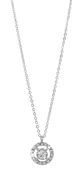Silberfarbene Halskette mit Anhänger (1049346)