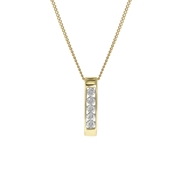 Halskette, 585 Gelbgold, mit Diamant 0,01 ct (1049375)