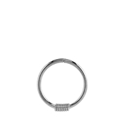 Nasenpiercing aus Stahl mit kleinen Ringen (1050133)