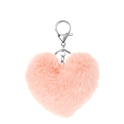 Byoux sleutelhanger fluffy hart roze (1050295)