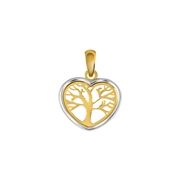 9 Karaat hanger hart tree of life (1051735)