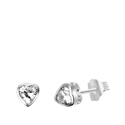 Zilveren oorbellen hart zirkonia (1051923)