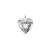 Zilveren hanger medaillon hart (1052153)