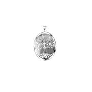 Zilveren hanger medaillon ov levensboom (1052155)