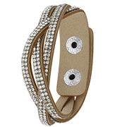 Bijoux armband vlecht taupe (1054271)