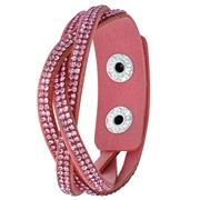 Byoux armband vlecht roze (1054272)
