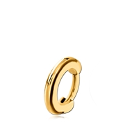 Stalen helixpiercing goldplated ring clicker (1054636)