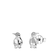 Zilveren oorbellen pinguin (1055031)