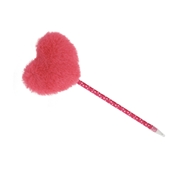 Pen met roze fluffy hart (1055162)