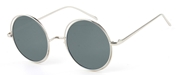 Zilverkleurige zonnebril met blauwe glazen (1055357)