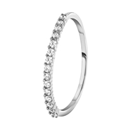 925 Silber-Ring mit einer Reihe Zirkonia-Besatz (1055510)