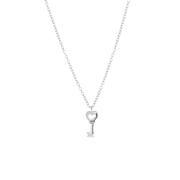 Zilveren ketting&hanger sleutel/hart (1055673)