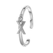 Zilveren ring dangle alfabet (1055691)
