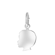 Zilveren hanger kinderkopje jongen (1055850)