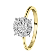 Ring aus 585 Gelbgold mit Diamant (0,10 ct) (1056201)