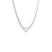 Herringbone Halskette aus recyceltem Silber (1067291)